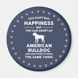 Amerikansk Bulldog adoptionsglädje Magnet