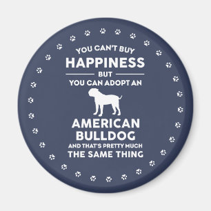 Amerikansk Bulldog adoptionsglädje Magnet