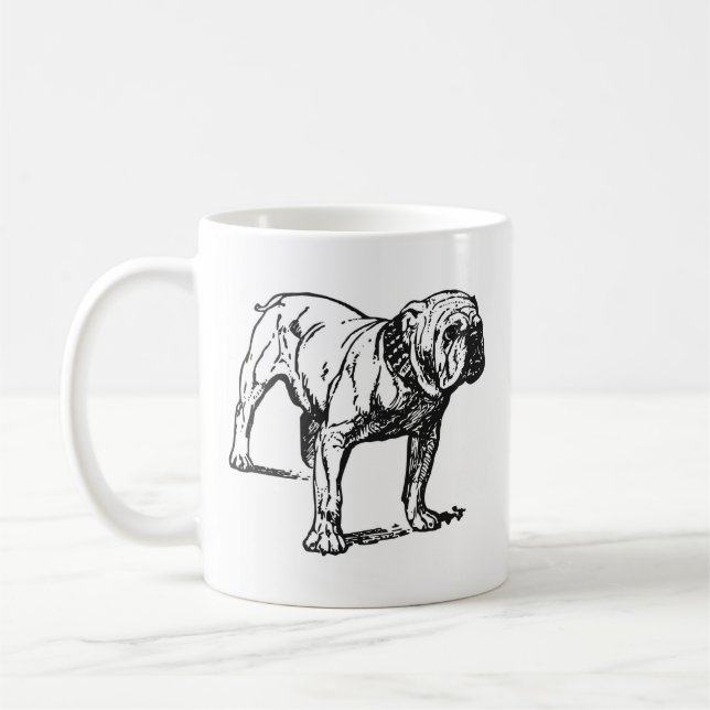 Amerikansk bulldog kaffemugg (Vänster)