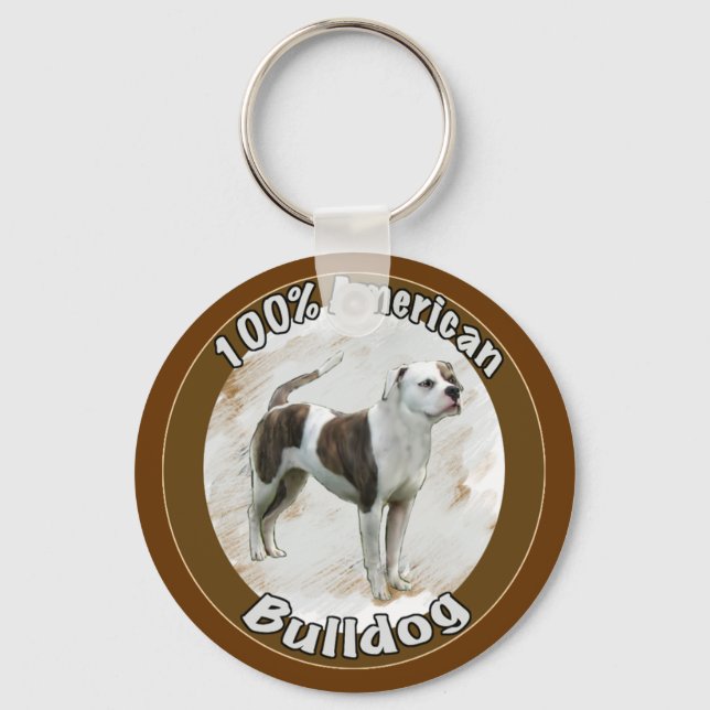 amerikansk bulldog nyckelring (Framsida)
