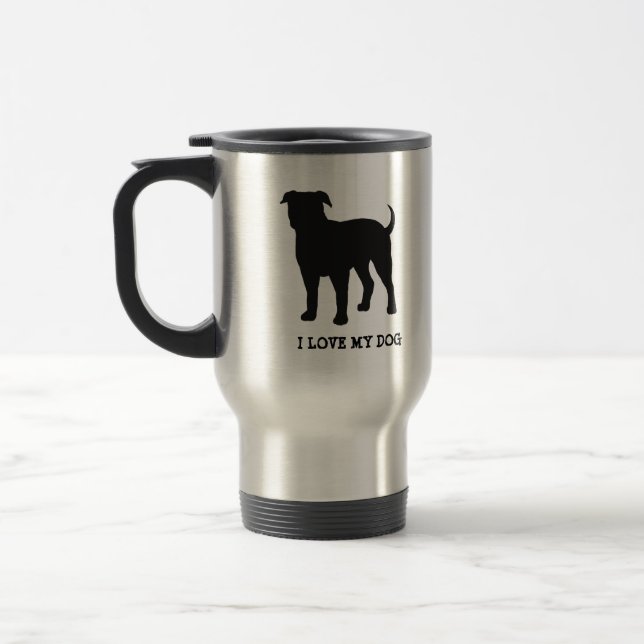 Amerikansk Bulldogg Resemugg (Vänster)