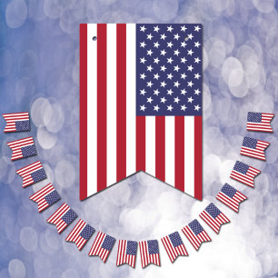 Amerikansk buntning flaggor, USA flagga Förenta st