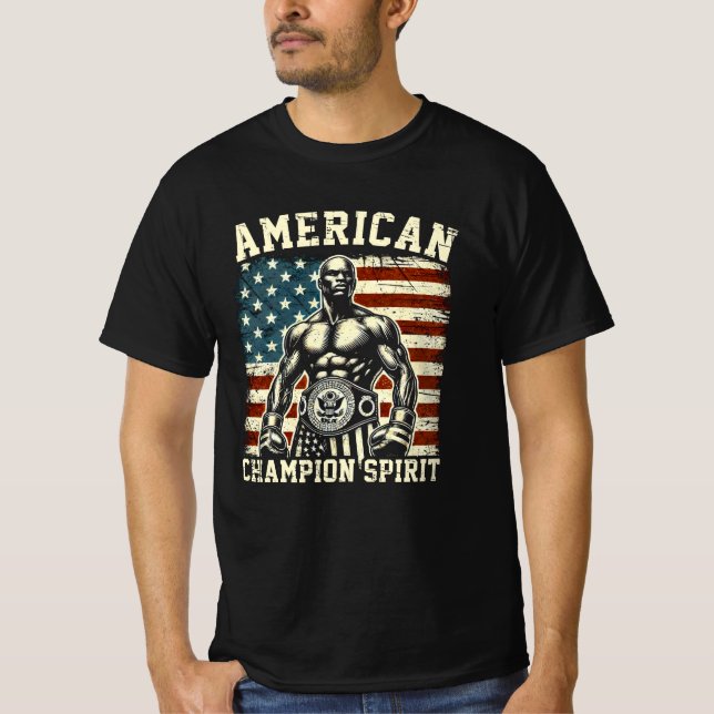 Amerikansk Champion Spirit  T Shirt (Framsida)