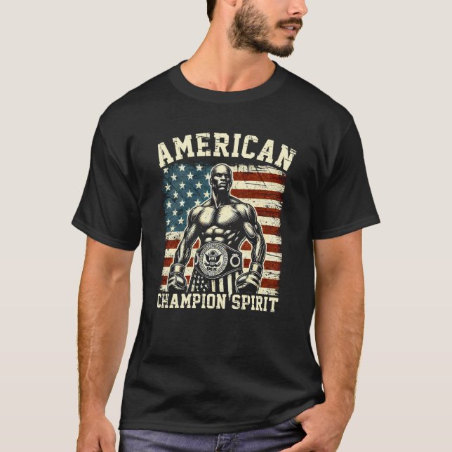Amerikansk Champion Spirit  T Shirt (Framsida)
