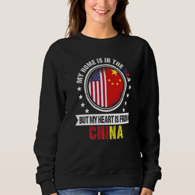 Amerikansk Chilensk Flagga Hjärta från Chile Ameri T Shirt (Framsida)