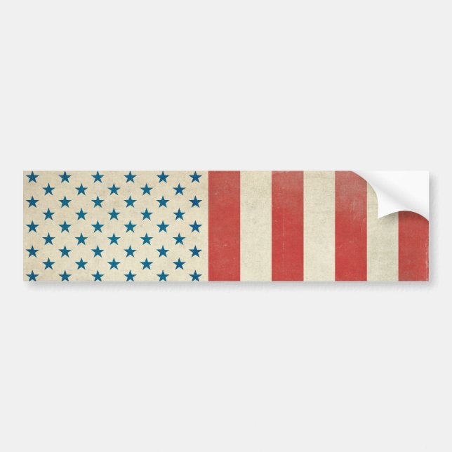 Amerikansk civil flagga dekal (Framsidan)