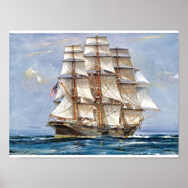 Amerikansk Clipper Sovereign of the Seas Poster (Framsidan)