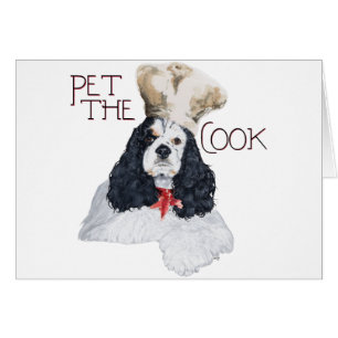 Amerikansk Cocker Spaniel Kock Hälsningskort