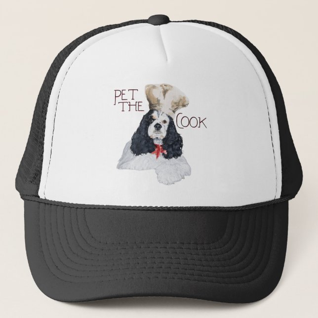 Amerikansk Cocker Spaniel Kock Truckerkeps (Framsida)
