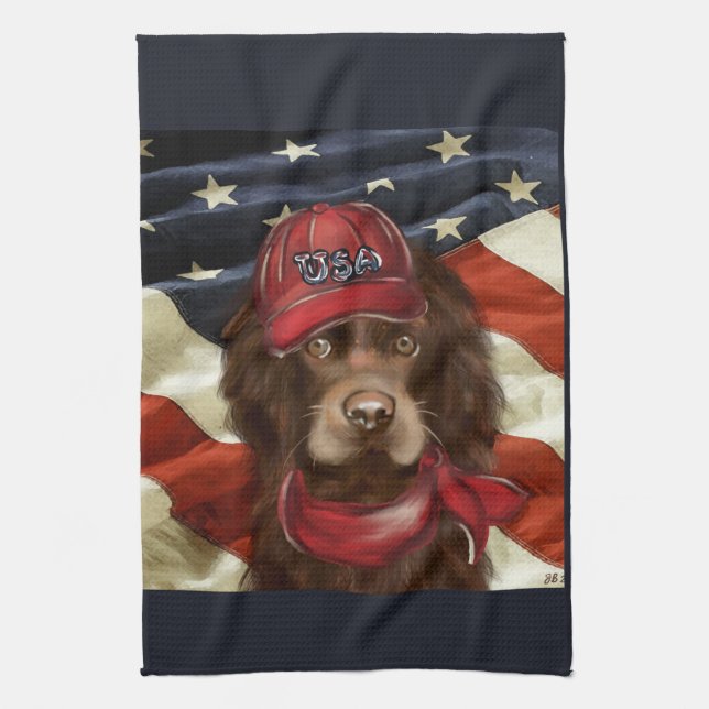 Amerikansk Cocker Spaniel  Kökshandduk (Vertikal)