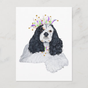 Amerikansk Cocker Spaniel Party Djur Inbjudan Vykort