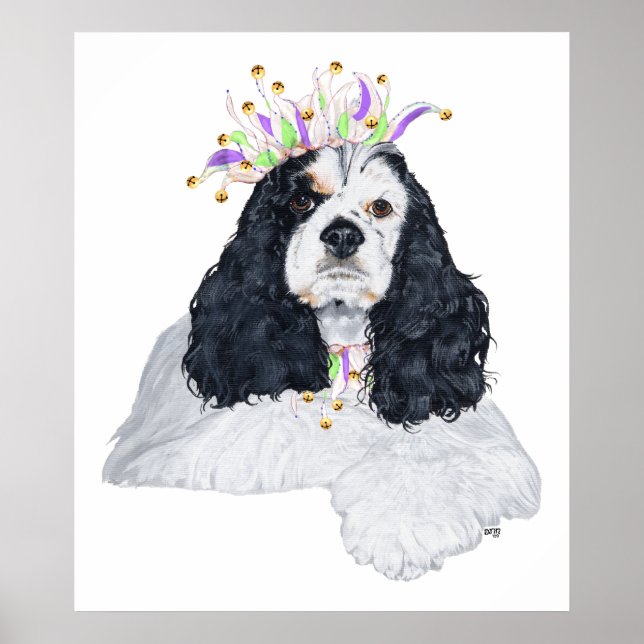 Amerikansk Cocker Spaniel Party Djur Poster (Framsidan)