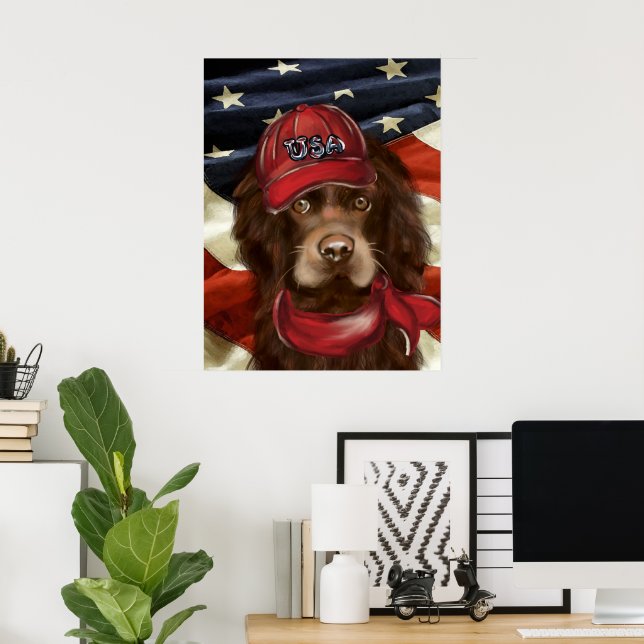 Amerikansk Cocker Spaniel  Poster (Hemmakontoret)