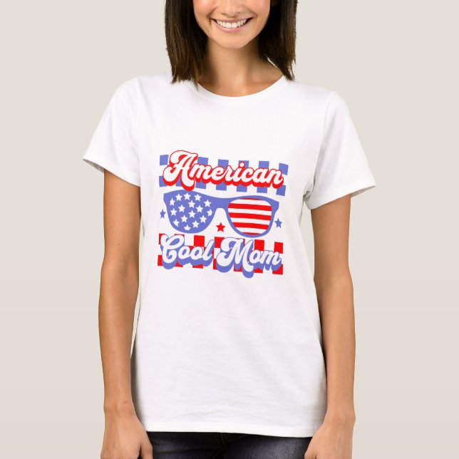 Amerikansk Coola Mamma Mors dag T-Shirt (Framsida)