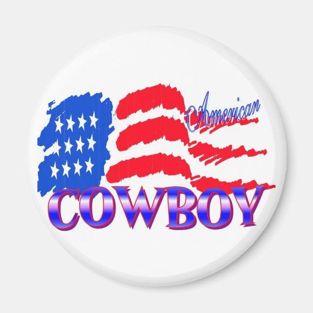 AMERIKANSK COWBOY RODEO MAGNET (Framsidan)