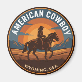 Amerikansk cowboy Wyoming Magnet