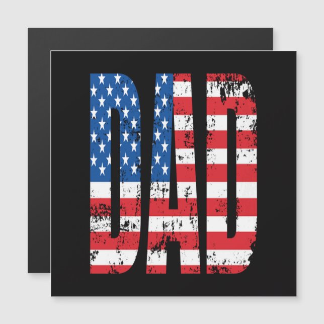 amerikansk dag flagga (Fram/baksida)