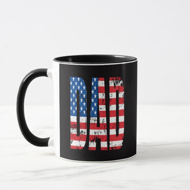 amerikansk dag-flagga mugg (Vänster)
