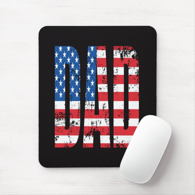 amerikansk dag flagga musmatta (Med mus)