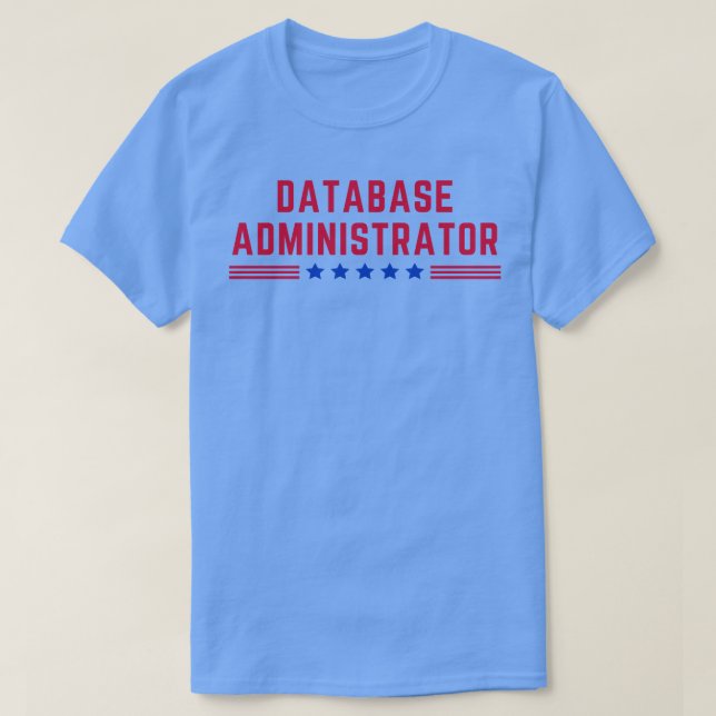 amerikansk databasadministratör t shirt (Design framsida)