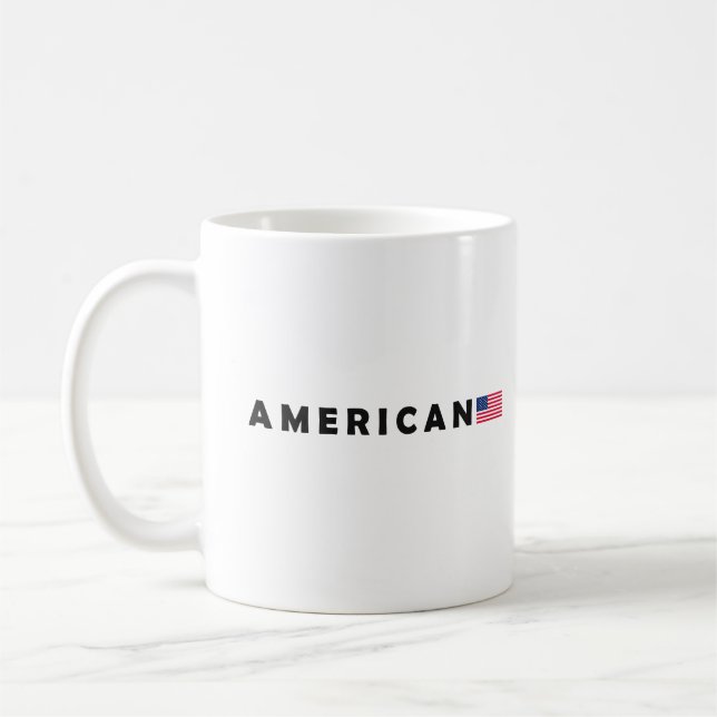 Amerikansk design kaffemugg (Vänster)