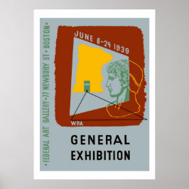 Amerikansk designutställning Boston Poster