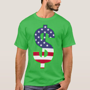 Amerikansk dollarsymbol t shirt
