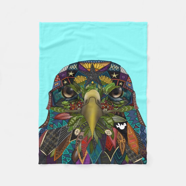 Amerikansk Eagle blå Fleecefilt (Framsidan)