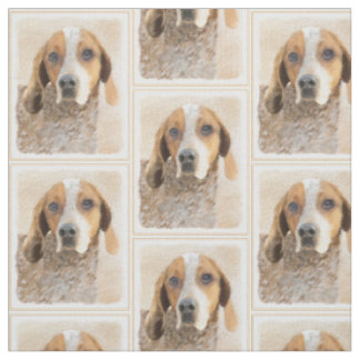 Amerikansk engelsk Coonhound-målning - Originalkon Tyg