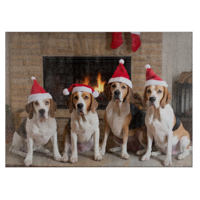 Amerikansk engelsk rävhund Eldstad Jul (Framsidan)
