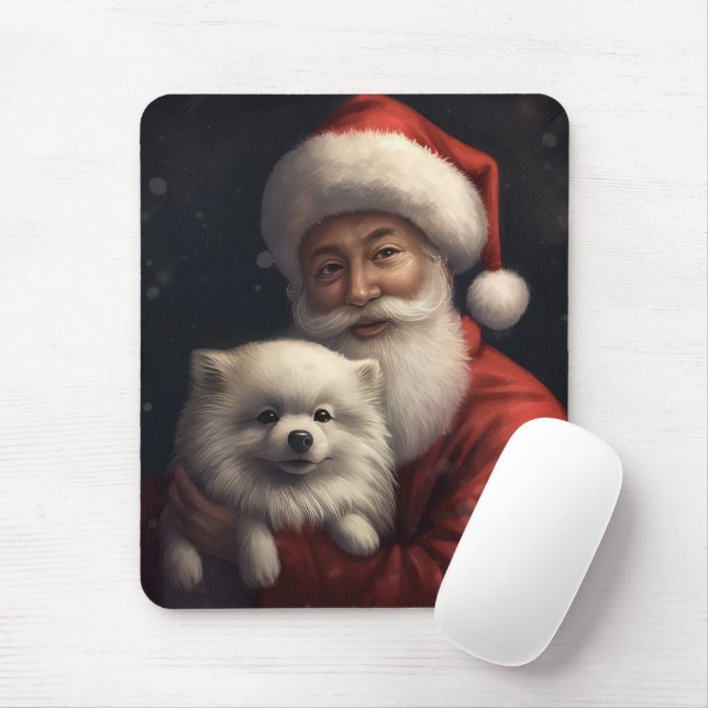 Amerikansk eskimå med tomte Festiv jul Musmatta (Med mus)