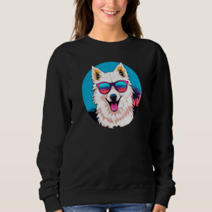Amerikansk Eskimåhund som bär solglasögon Retro T Shirt