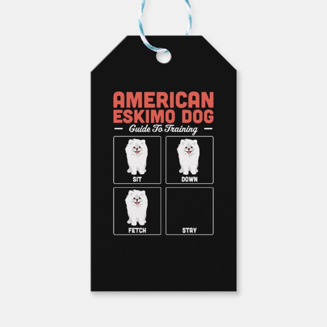 Amerikansk Eskimåhund Träningsguide Presentetikett (Framsidan)