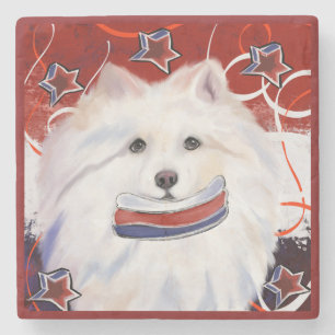 Amerikansk eskimo dog stenunderlägg