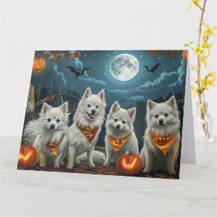 Amerikansk eskimo Halloween-taloky Kort