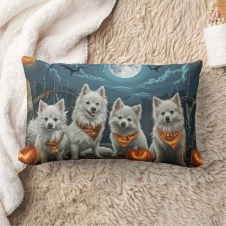 Amerikansk eskimo Halloween-taloky Lumbarkudde