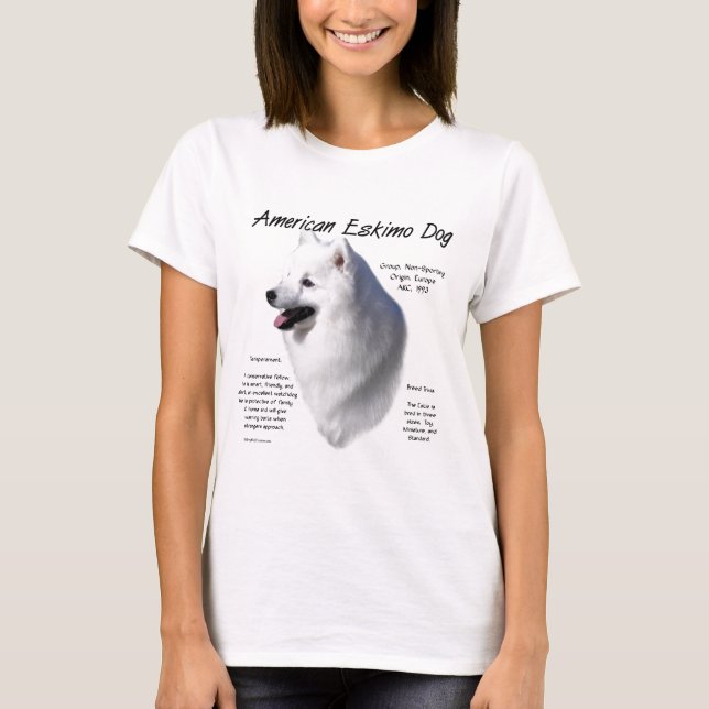 Amerikansk eskimo-historik; allt om Eskies Tee Shirt (Framsida)