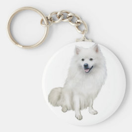 Amerikansk eskimo Hund (A) Nyckelring