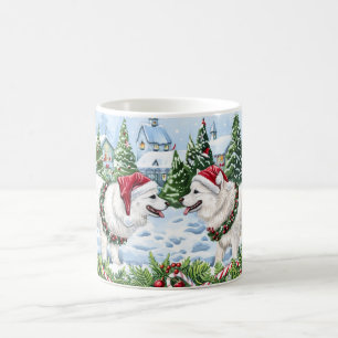 Amerikansk eskimo-jul kaffemugg