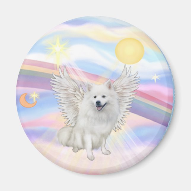 Amerikansk Eskimo Spitz Magnet (Framsidan)