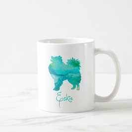 Amerikansk eskimo Watercolor Design Kaffemugg