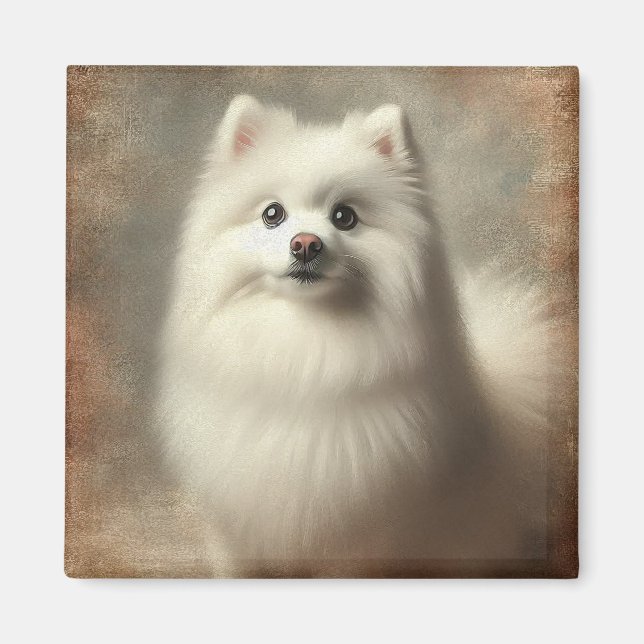 Amerikansk eskimohund magnet (Framsidan)