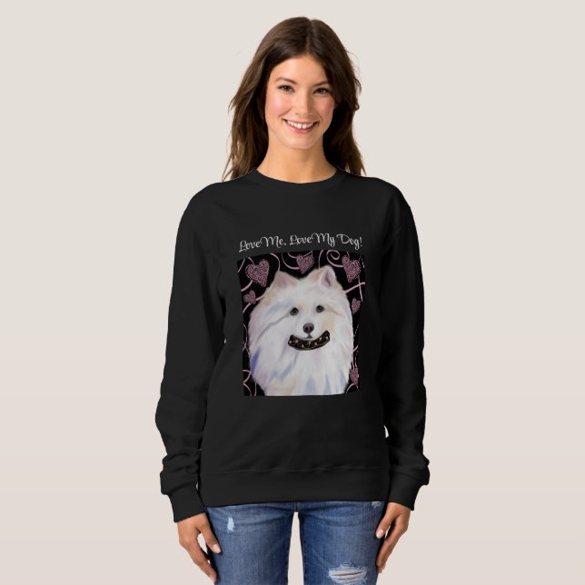 Amerikansk Eskimohund  T Shirt (Hel framsida)