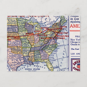 AMERIKANSK EXPRESS SHIPPING VYKORT