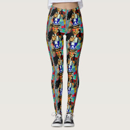 Amerikansk farbror Sam Leggings