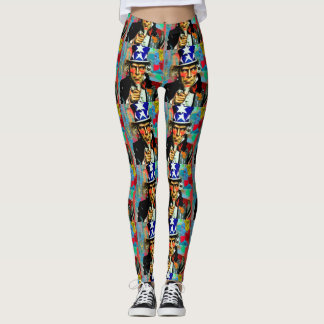 Amerikansk farbror Sam Leggings