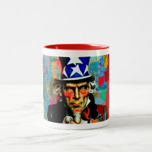 Amerikansk farbror Sam Mugg