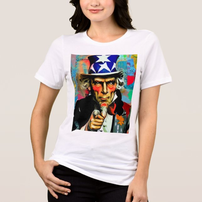 Amerikansk farbror Sam T Shirt (Framsida)
