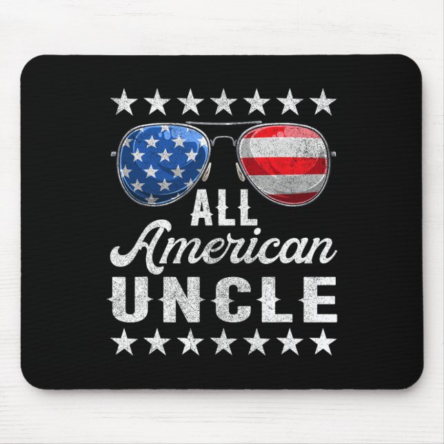Amerikansk farbror Shirt Musmatta (Framsidan)