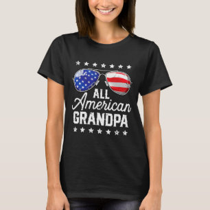 Amerikansk farfar 4 juli familjematchande t shirt